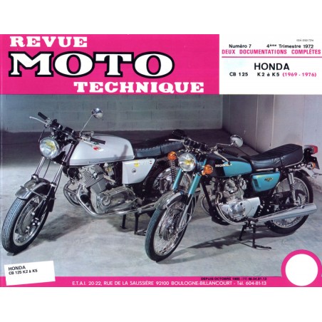 RTM - N° 7 - CB125 K5 - Version PDF - Revue Technique moto