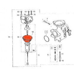 Carburateur - Membrane de boisseau - CM125T