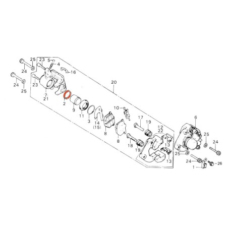 Service Moto Pieces|Frein - Etrier - joint de Piston - ø38.10 mm|Frein Arriere|15,06 €