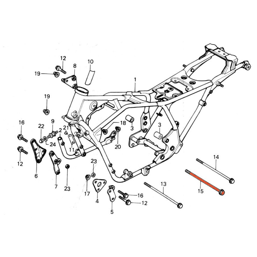 Service Moto Pieces|Moteur - Axe pour bloc moteur - (x1)|Moteur|12,50 €