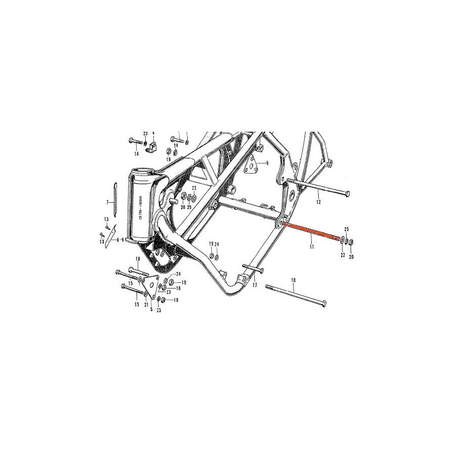 Service Moto Pieces|Durite - "C" - GL1500|Moteur|11,00 €