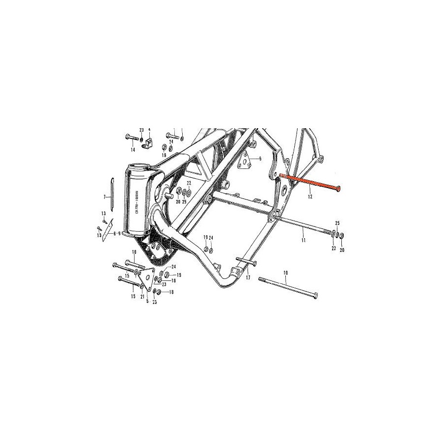 Service Moto Pieces|Moteur - Bloc cylindre - "351" - CB125K5|Moteur|1 479,00 €