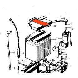 Batterie - sangle de maintien - 120mm