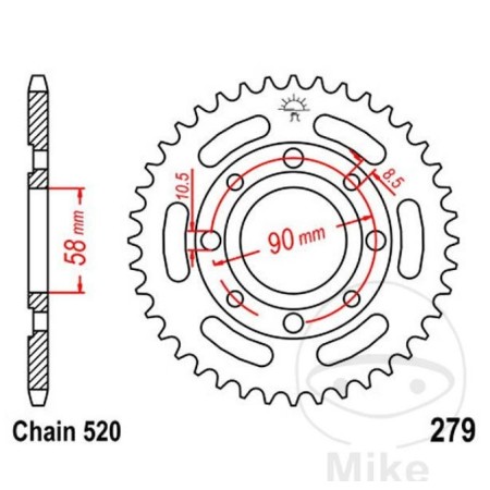 Transmission - Couronne - JTR - 279 - 620/xx dents  - sur demande