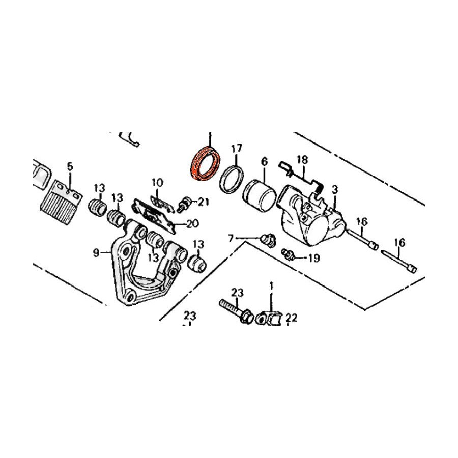 Service Moto Pieces|Frein - Etrier - Piston - ø42.80 x36.60|Piston Frein|55,90 €