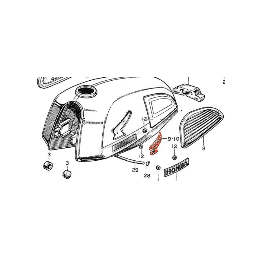 Service Moto Pieces|Robinet - Joint - 137-24523-00|Reservoir - robinet|17,10 €