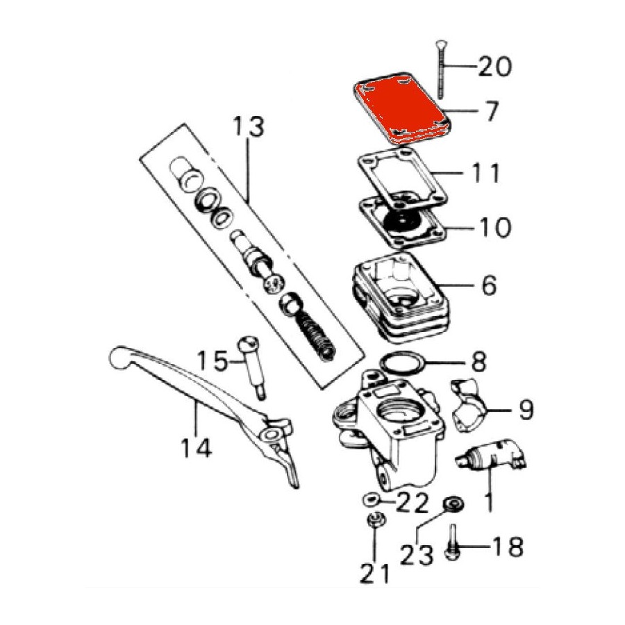 Service Moto Pieces|Moteur - Culbuteur - Vis de reglage (x1) - 360-400-500-550-750-...|Couvercle culasse - cache culbuteur|5,82 €