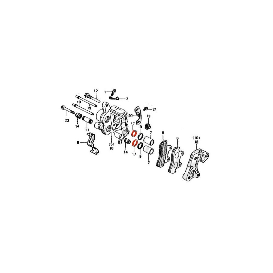 Frein - Etrier - joint de piston - (x1) - ø 30.20mm Frein - Etrier - joint de piston - (x1) - ø 30.20mm