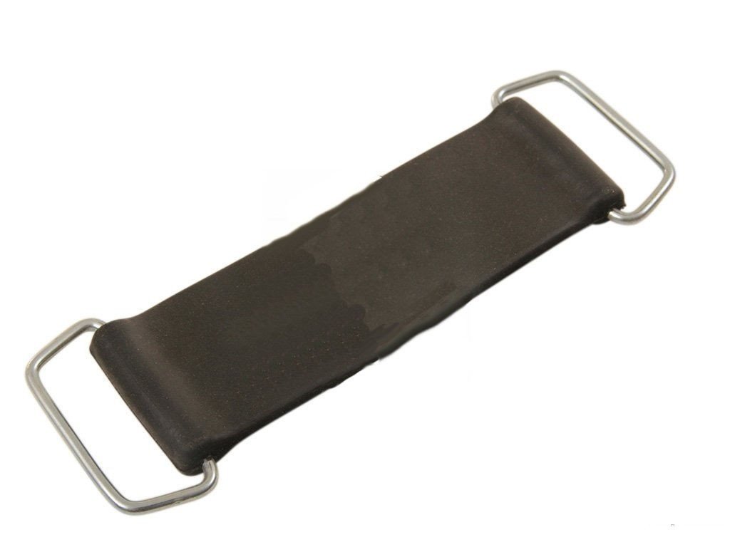 Sangle élastique En Caoutchouc Pour Fixation Batterie Moto - Longueur étirée 25 Cm - Noir - En Métal Et Caoutchouc
