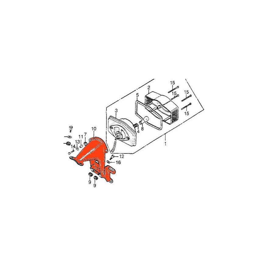 Service Moto Pieces|Feux Stop - cabochon - MTX50/MTX80 - XL200/250/500|Feux Stop|10,69 €