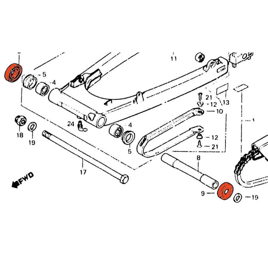 Service Moto Pieces|Frein - Etrier - Ensemble joint + cache poussiere - ø 26.95mm|Etrier Frein Avant|18,90 €