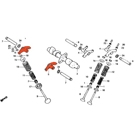 Service Moto Pieces|Soupape - Rocher d'echappement - (x1)|Ligne - origine|92,00 €