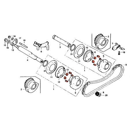 Moteur - Silent-bloc de Balancier - (x1) -