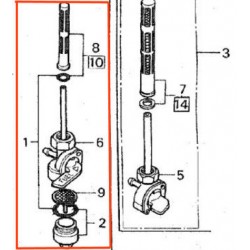 Service Moto Pieces|Reservoir - robinet - CB1100F - |04 - robinet|188,00 €