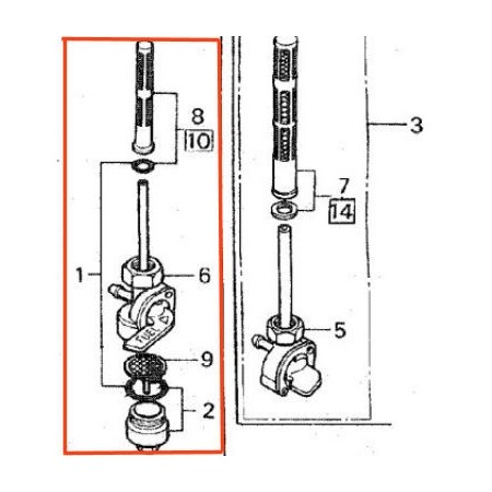 Service Moto Pieces|Reservoir - robinet - CB1100F - |04 - robinet|188,00 €