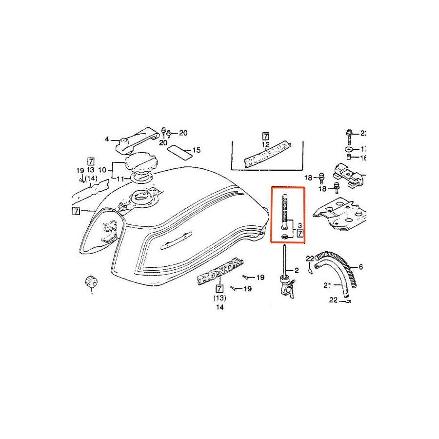 Service Moto Pieces|CX400 C - (NC05-NC06) - 1980-1983