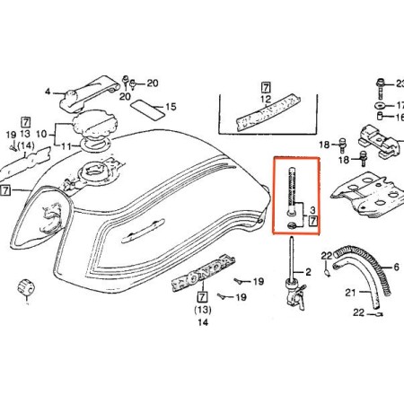 Service Moto Pieces|Robinet de réservoir - 16950-385-000 - Filtre de reservoir|Reservoir - robinet|48,00 €