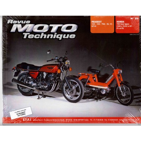 Service Moto Pieces|Revue Technique Moto - RTM - N° 28 - Version PAPIER - CB750K - Four|Honda|39,00 €