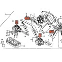 Carburateur - Pipe entrée d'air - (X1) - VF750C/S/F