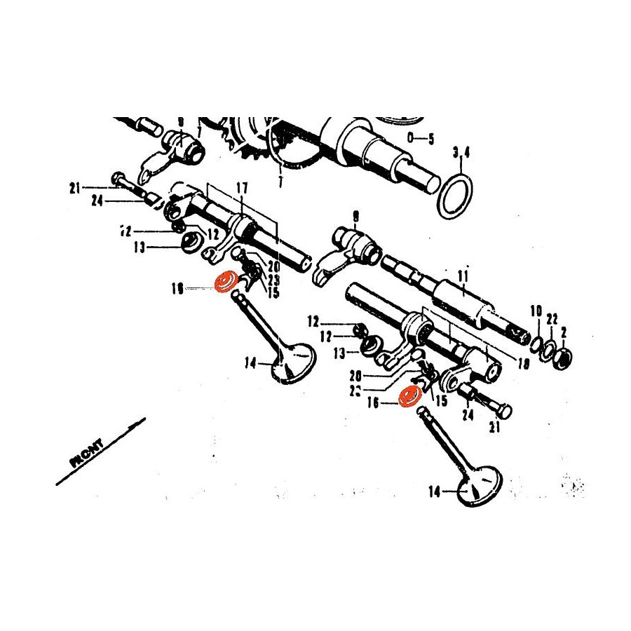 Service Moto Pieces|Couvercle culasse - Joint de cache culbuteur - GL 1200|Couvercle culasse - cache culbuteur|18,20 €