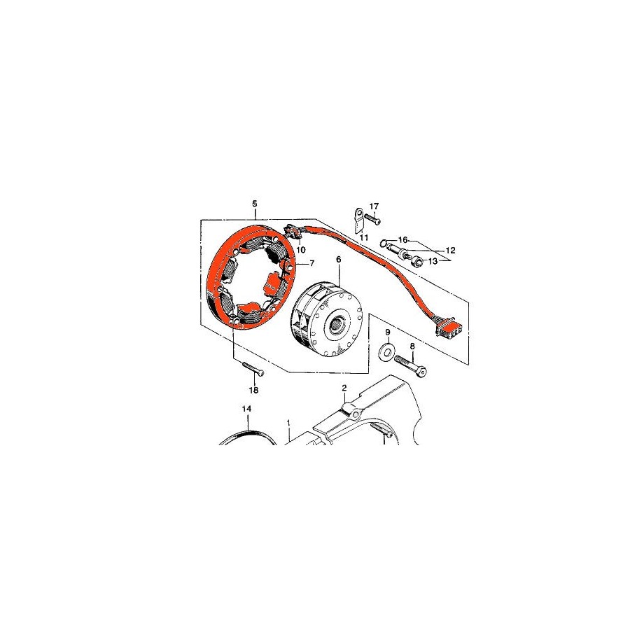 Service Moto Pieces|Alternateur - Stator - CB500K|alternateur|800,00 €