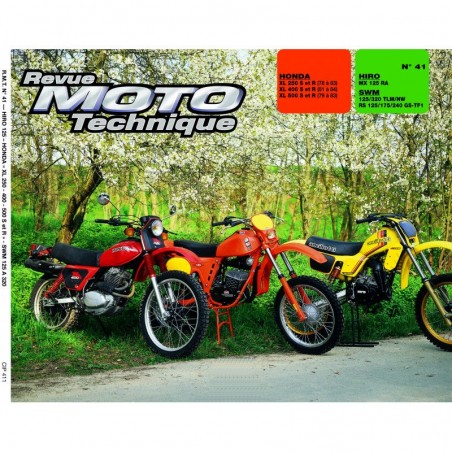 RTM - N° 41 - XL250-400-500 S+R - Revue Technique Moto -