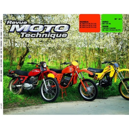 Service Moto Pieces|RTM - N° 41 - XL250-400-500 S+R - Revue Technique Moto -|Honda|39,00 €