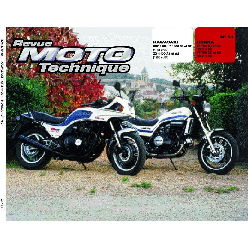 Service Moto Pieces|RTM - N° 051 - HONDA VF750 - GPZ1100 -  Revue Technique moto - Version PAPIER|Revue Technique - Papier|39,00 €