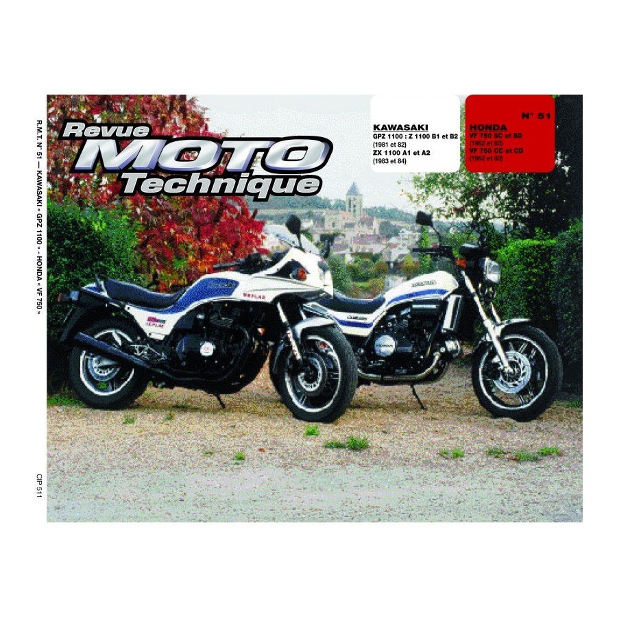 RTM - N° 051 - HONDA VF750 - GPZ1100 -  Revue Technique moto - Version PAPIER