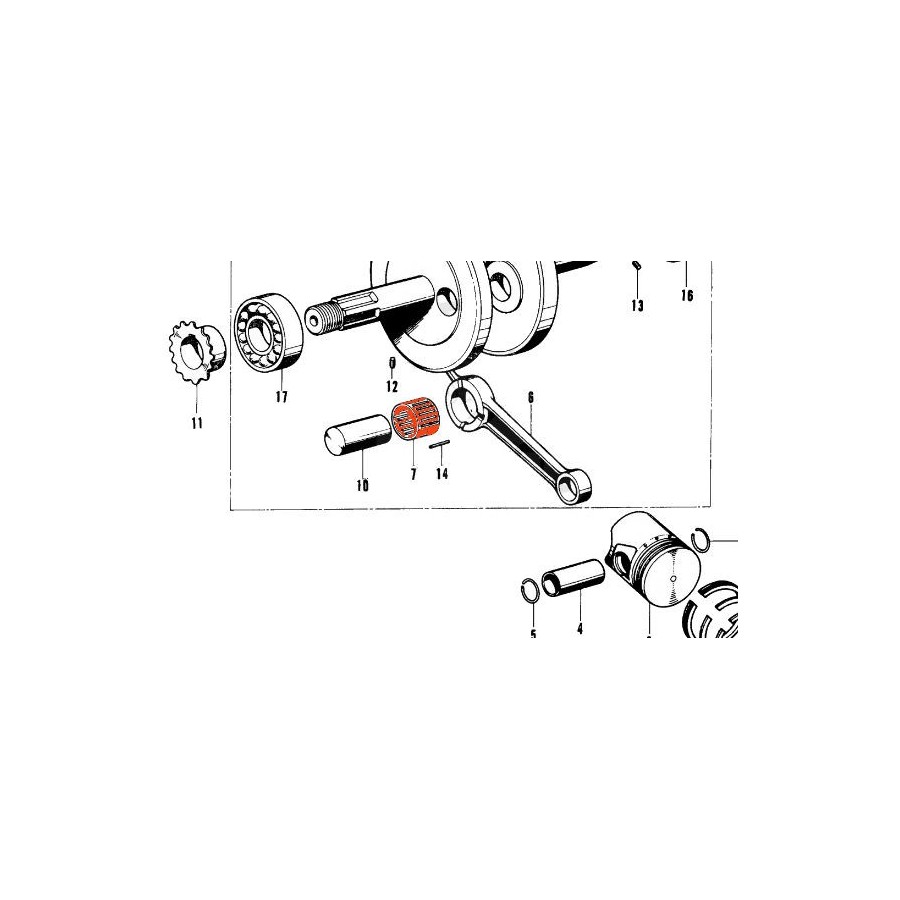 Service Moto Pieces|Moteur - Bielle - Maneton - Roulement - 34X-11651-00 - DT125|Bloc Moteur - Vilebrequin |69,90 €