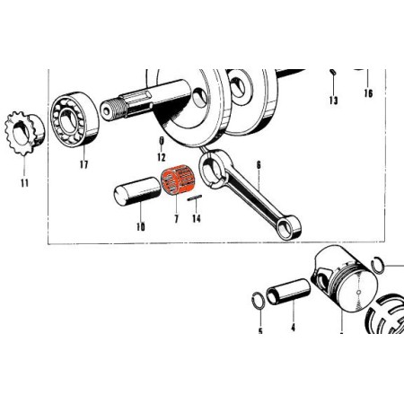 Moteur - roulement de Bielle - PF50