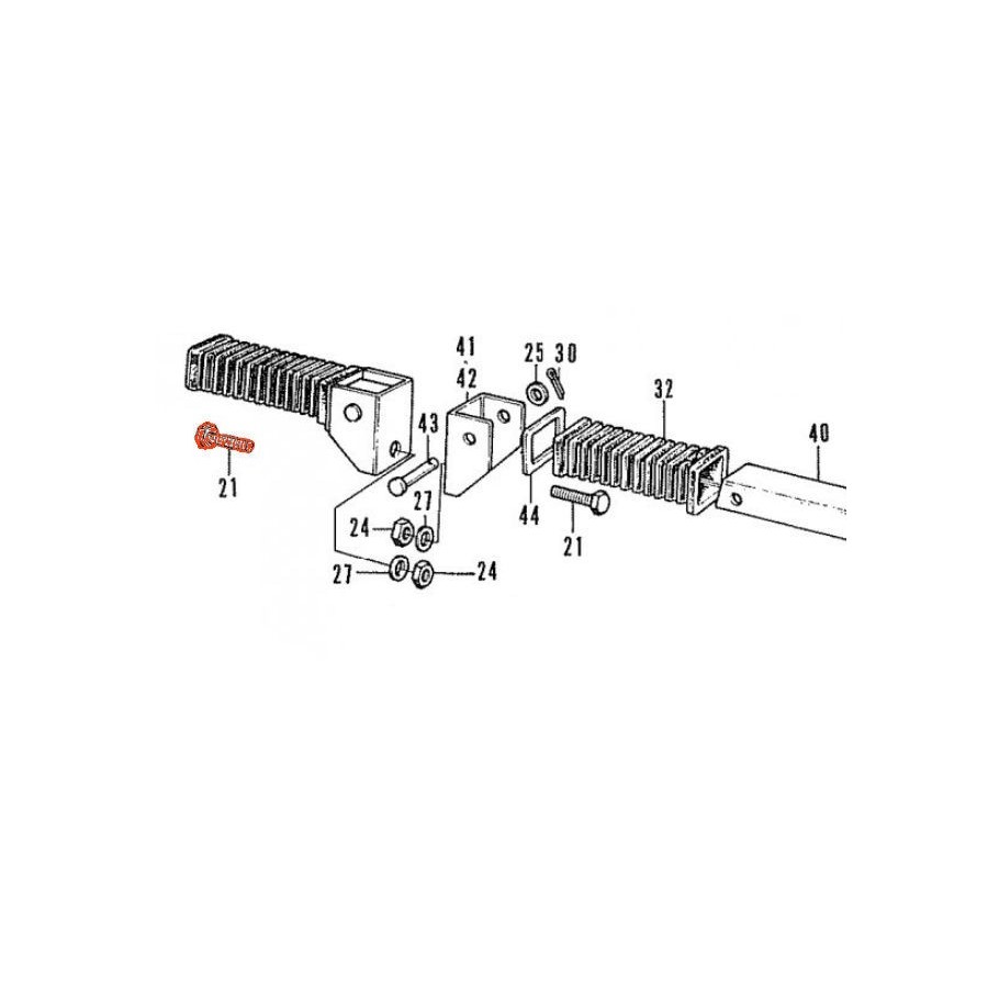 Service Moto Pieces|Cale Pied - butée de caoutchouc - (x1) - droite/gauche|Cale Pied - Selecteur|7,23 €