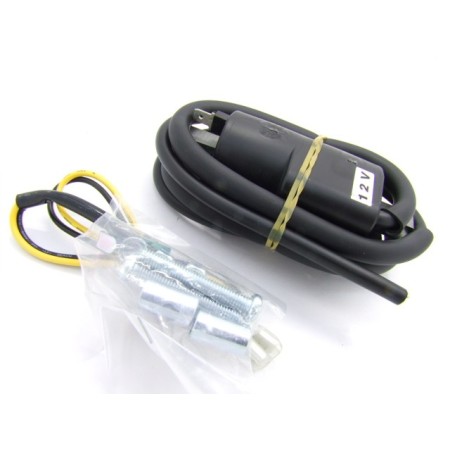 Allumage - Bobine - 12v - Double - 100mm -  (x1) - CB350F - CB400F - CB500 - CB550 - CB750 K/F - Four