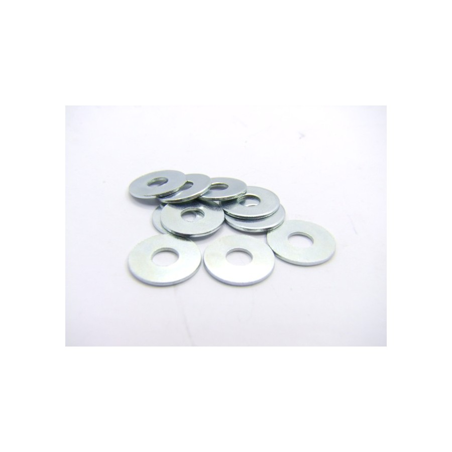 Rondelle - plate - Acier zingué - ø 6 x 20 - (x10) Rondelle - plate - Acier zingué - ø 6 x 20 - (x10)