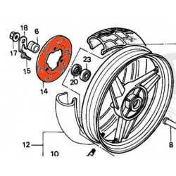 Service Moto Pieces|Frein - Disque - Vis de serrage - M6 x1 x16mm - Titan|Disque de frein|62,50 €