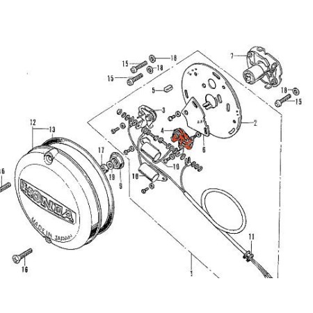 Service Moto Pieces|Allumage - Vis platinée - Droit - CB Four - XS750 - 30204-300-005|Vis platinee|13,90 €