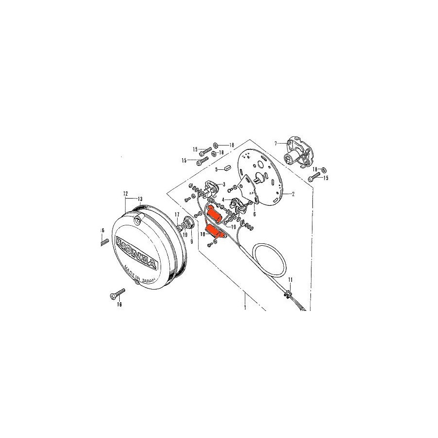 Service Moto Pieces|Allumage - Condensateur - (x1) - 30250-300-005 - CB500 - CB550 - CB750 .. |Condensateur|13,90 €