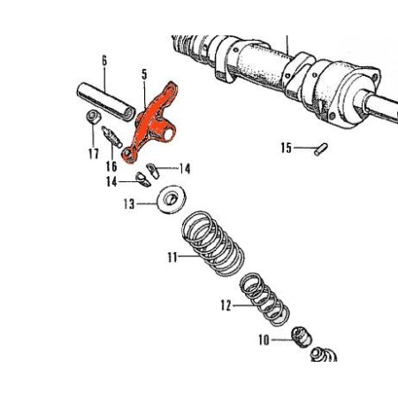 Moteur - Culbuteur - (rocher) - cb125K - B6