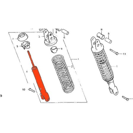 Amortisseur - CB250/400 A/N/T - 