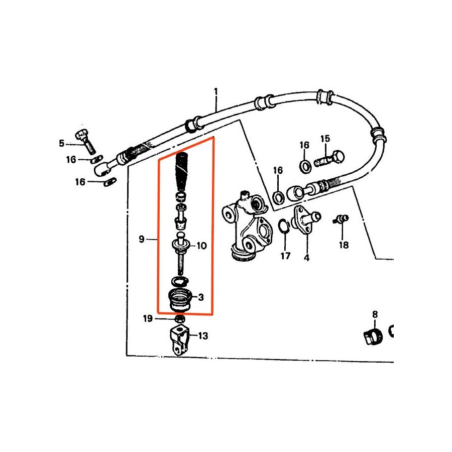 Service Moto Pieces|Frein - Maitre cylindre arriere - kit de reparation - ø 13.95 -|Maitre cylindre Arriere|37,20 €