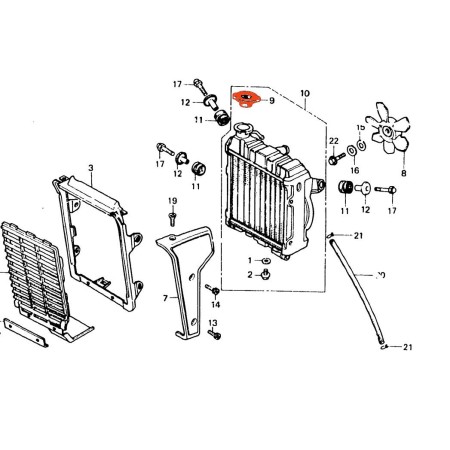 Radiateur - bouchon de securité - CX500- CX650 - .... - Pression 0.90