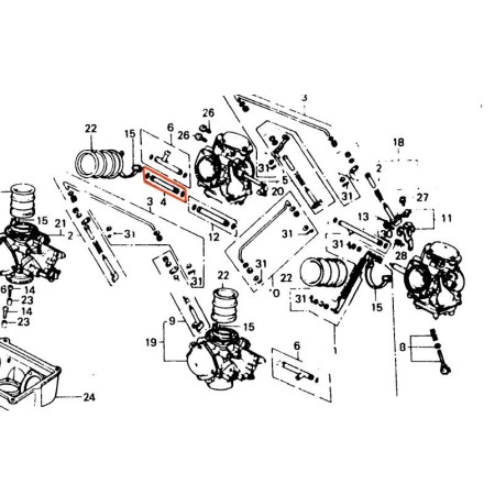 Service Moto Pieces|Carburateur - Raccord essence - (x1) -|Produit -999 - Plus disponible|62,20 €