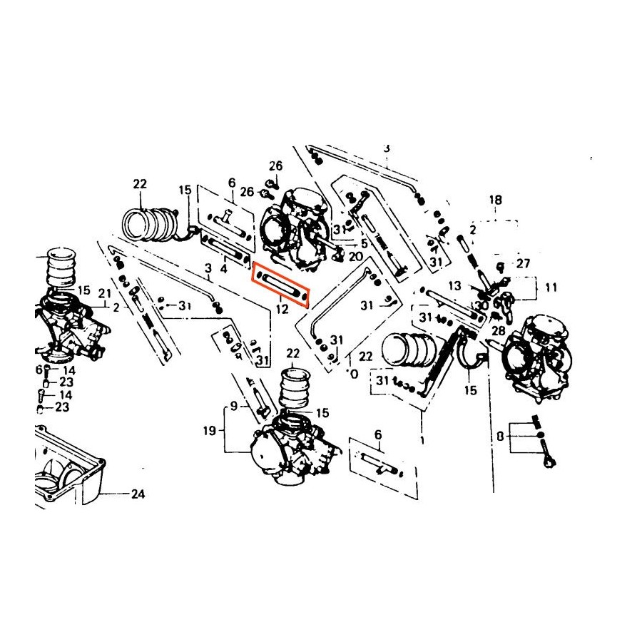 Carburateur - Raccord essence - (x1) -