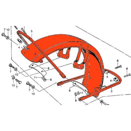 Roue Avant - Garde Boue - CB250K / CB350K2-K3