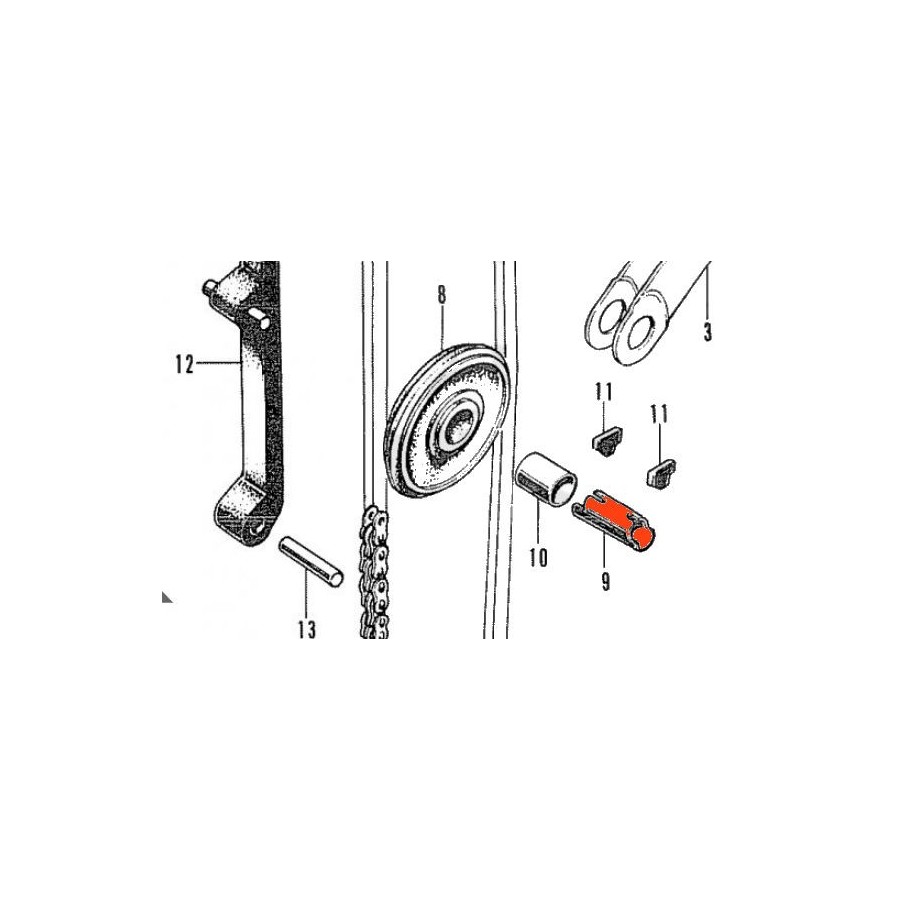 Service Moto Pieces|Distribution - Galet - Tendeur de chaîne  - CB450K|Distribution|45,60 €