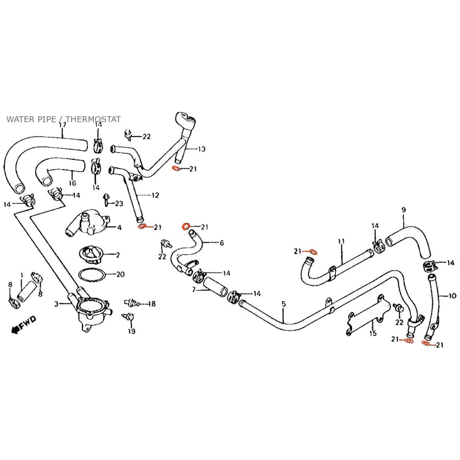 Service Moto Pieces|Carburateur - Joint torique - ø 10.00 x1.00 mm|Joint Torique|1,50 €