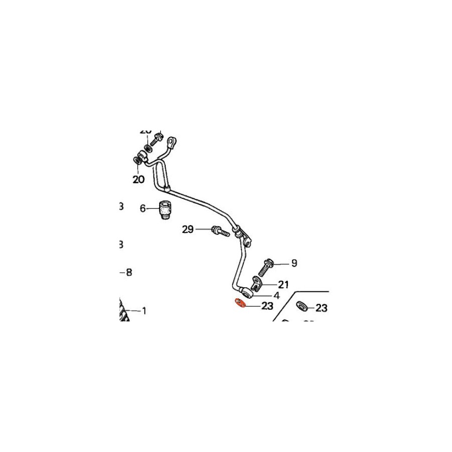 Moteur - Circuit d'huile -  rondelle joint - cuivre ø 10mm - (X1)