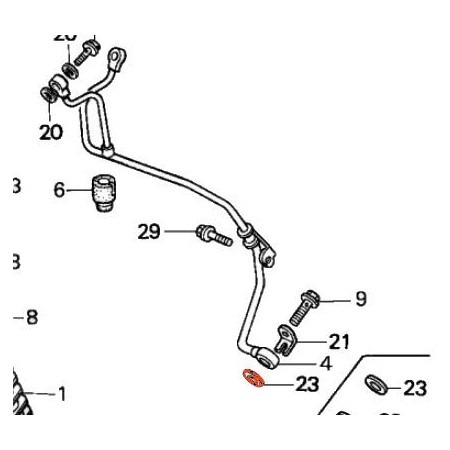 Moteur - Circuit d'huile -  rondelle joint - cuivre ø 10mm - (X1)