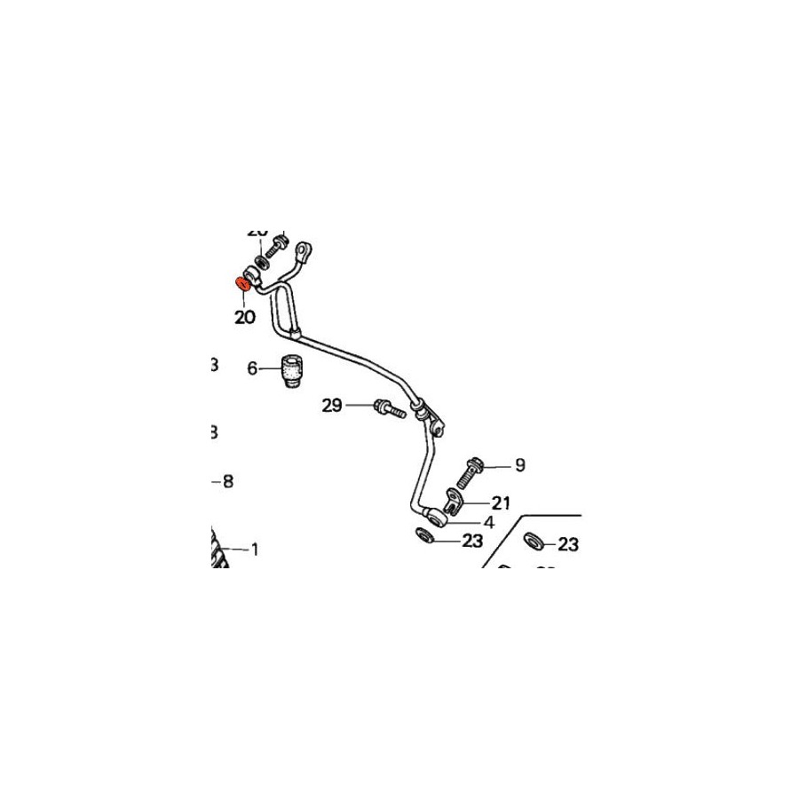 Moteur - Circuit d'huile - rondelle joint - cuivre ø 7mm - (X1)