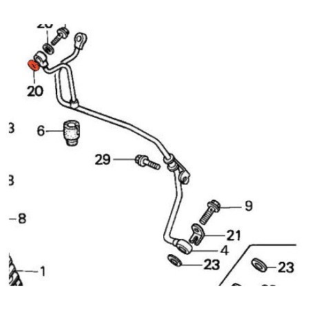 Moteur - Circuit d'huile -  rondelle joint - cuivre ø 7mm - (X1)